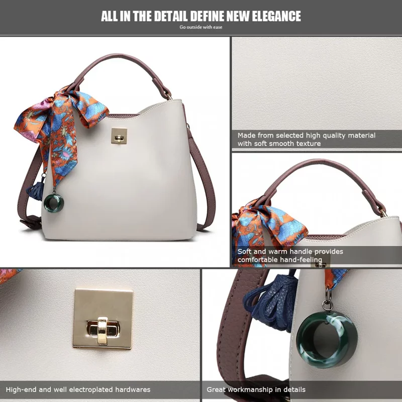 Geanta dama Loredana, Gri