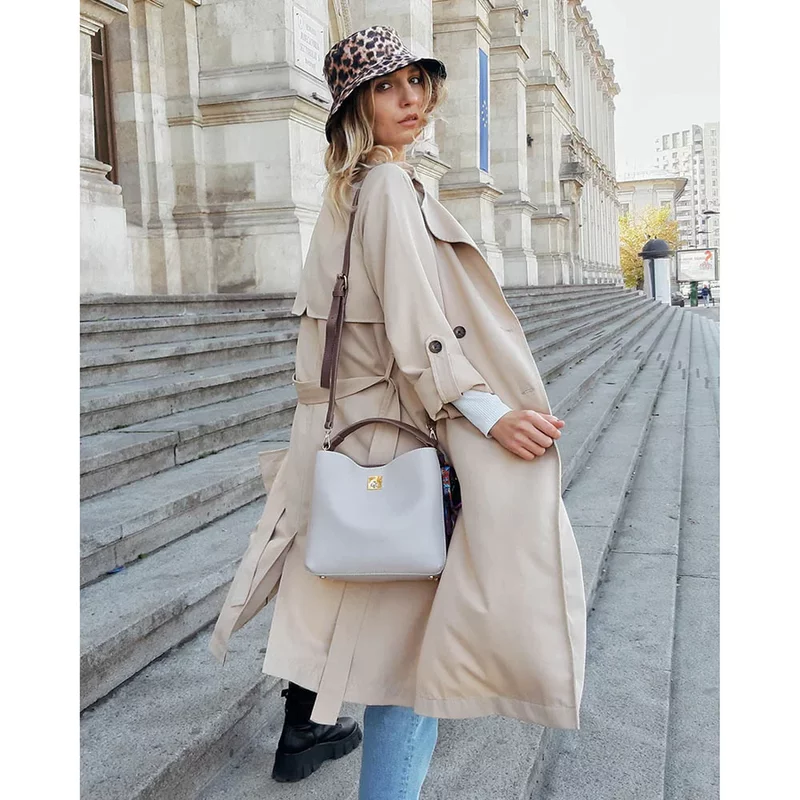 Geanta dama Loredana, Gri